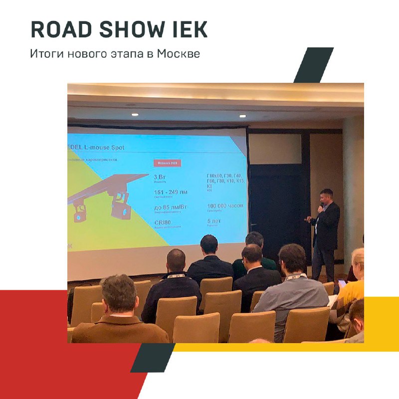 Итоги этапа ROAD SHOW 2023/2024 от IEK в Москве
